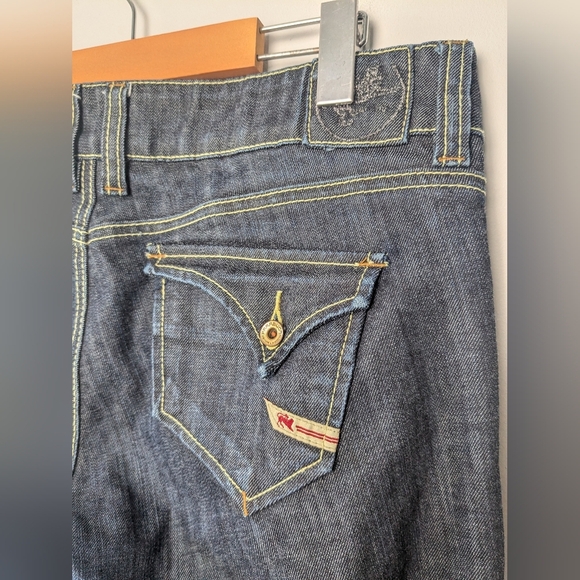 PARASUCO Y2K Women Jeans Pant Size 31 Blue Washed Color Flare And Low Waist - Picture 9 of 13